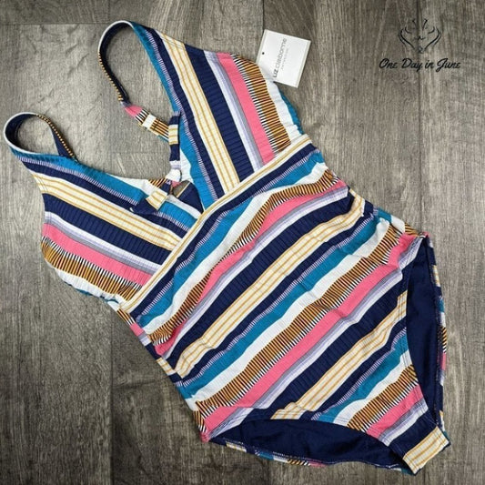 Liz Claiborne Striped One Piece Size 12