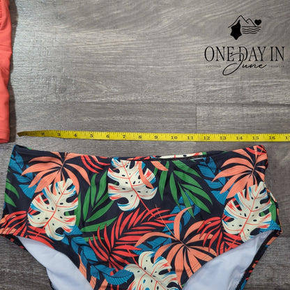 Zando Tropical Tankini Swimsuit Size L