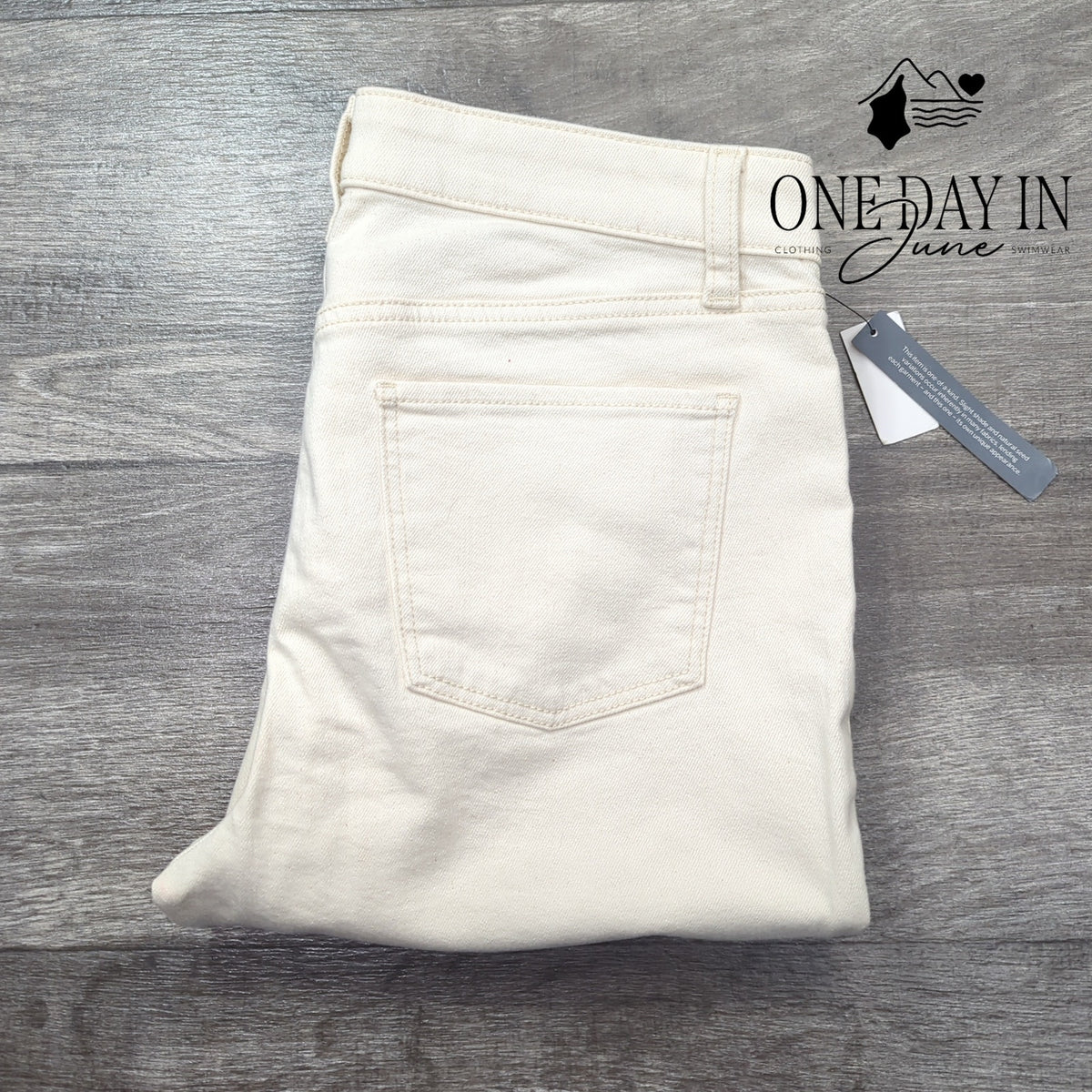 Talbots Petite Slim Ankle Jeans Ivory White Stretch Denim NWT Size 6P