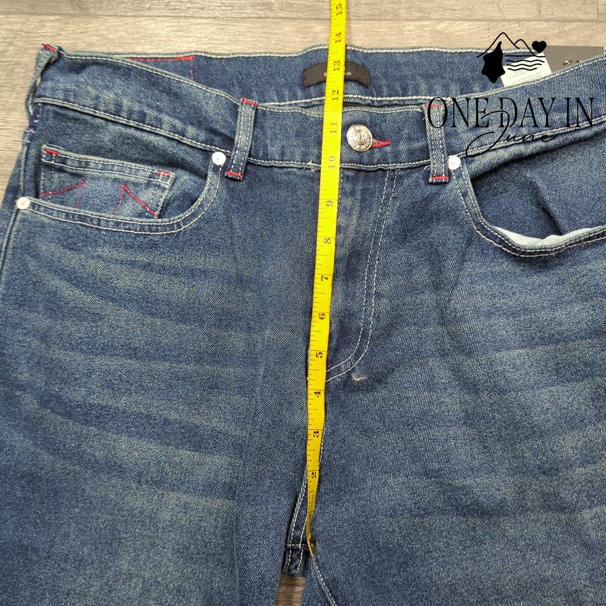 True Religion Geno Relaxed Slim Jeans Men's Dark Boreal NWT Size 34X30
