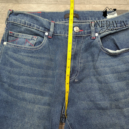 True Religion Geno Relaxed Slim Jeans Men's Dark Boreal NWT Size 34X30