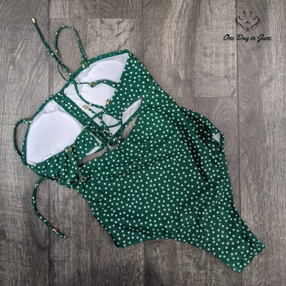 Kirundo Hollow Out High Waist One Piece Swimsuit Size S