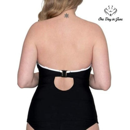 Curvy Kate Standard Tropicana Bandeau Tankini Top Swimsuit Size 34DDD