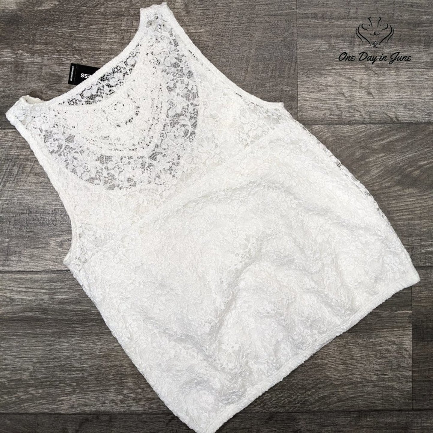 Express Lace Lined Tank Top Size XS