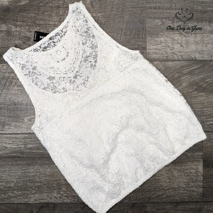 Express Lace Lined Tank Top Size XS