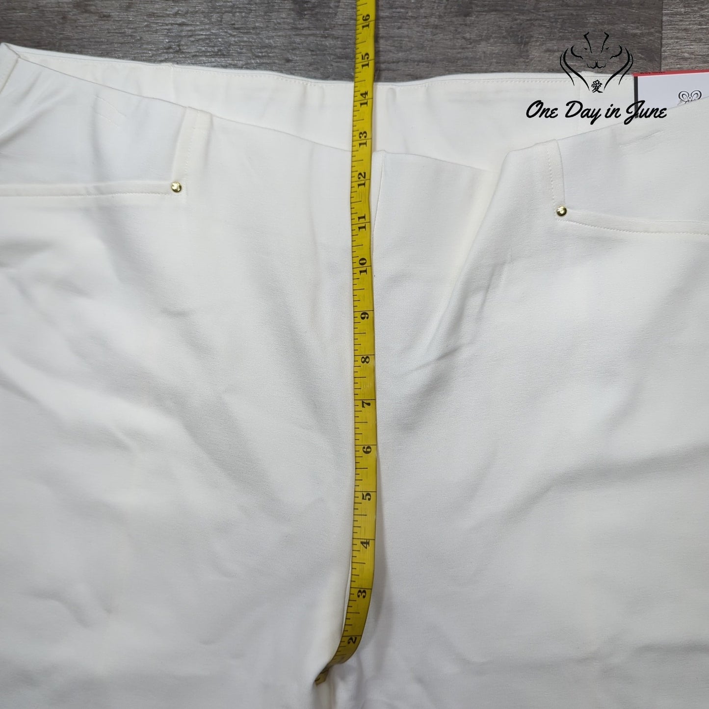 Rafaella Plus Size Slim Leg Comfort Waist Pants Size 18W