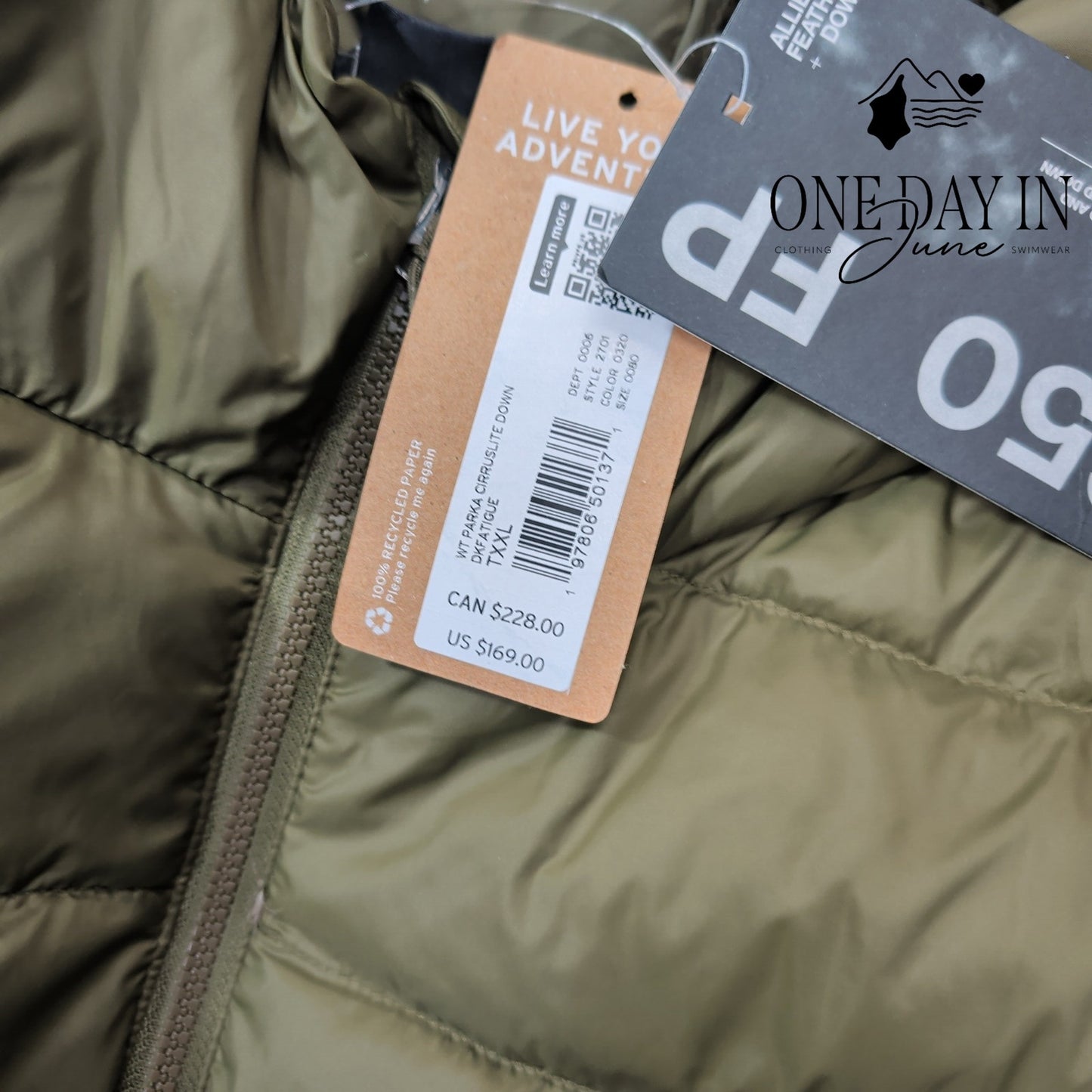 Eddie Bauer Puffer Parka Jacket Size 2XL