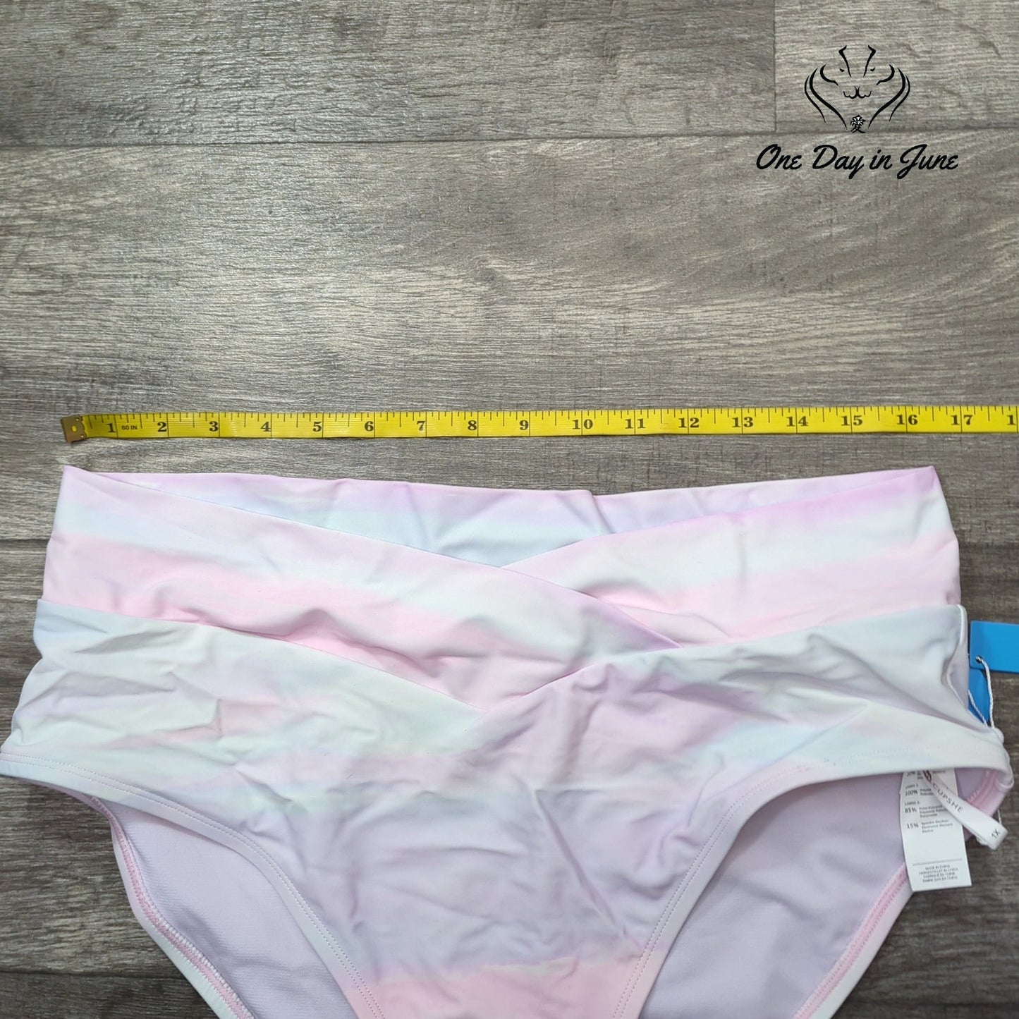 Cupshe Plus Size High Waist Bikini Bottom Size 1X