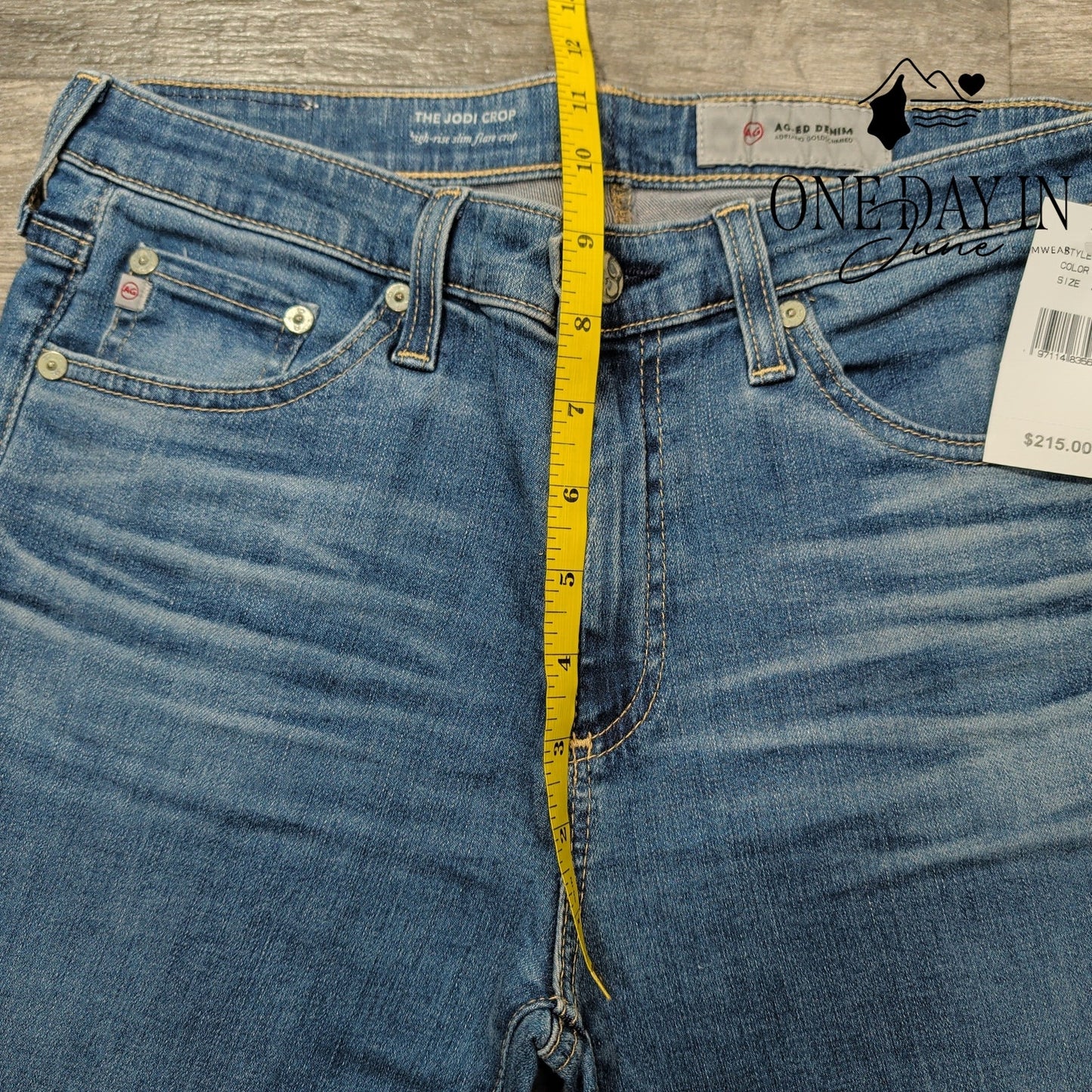AG Adriano Goldschmied The Jodi Crop High Rise Slim Flare Crop Size 4 (27)