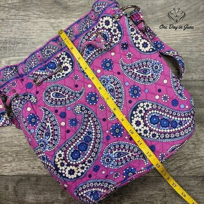 Vera Bradley Drawstring Closure Shoulder Bag Size 11X11