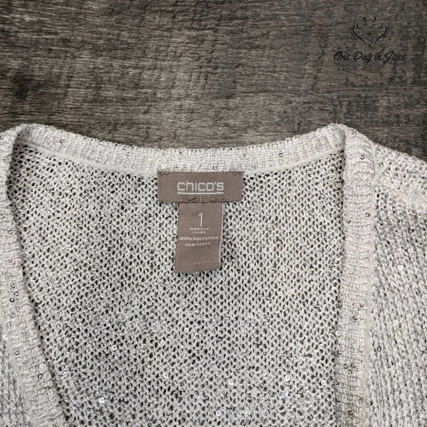 Chico's Sleeveless Sweater Top Size 1 (8-10)