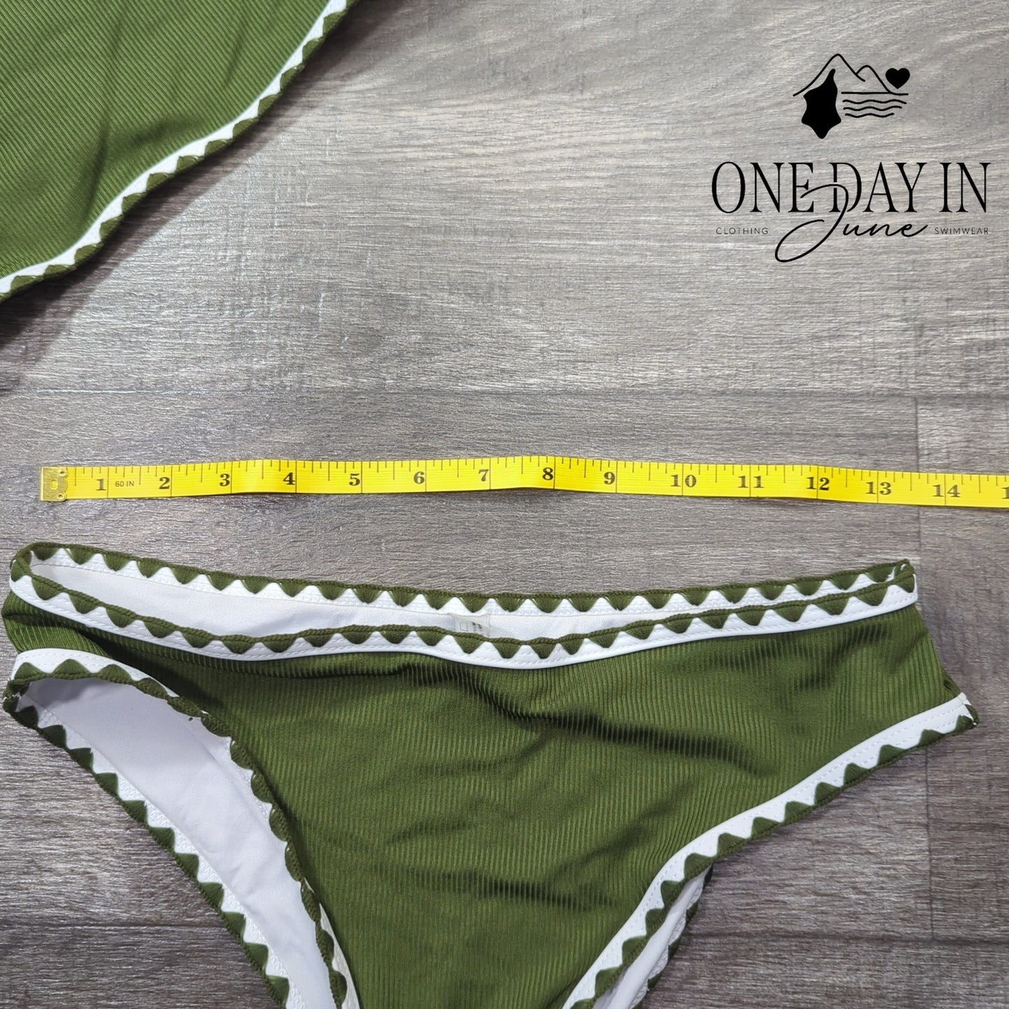 Suuksess Crop Ribbed Bikini Swimsuit Size S