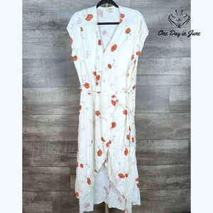 a.n.a Short Sleeve Tie Summer Dress Size XL