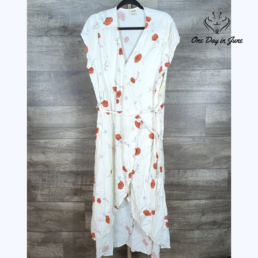 a.n.a Short Sleeve Tie Summer Dress Size XL