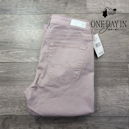 AG Adriano Goldschmied The Prima Mid Rise Cigarette Jeans Pink NWT Size 4 (27)