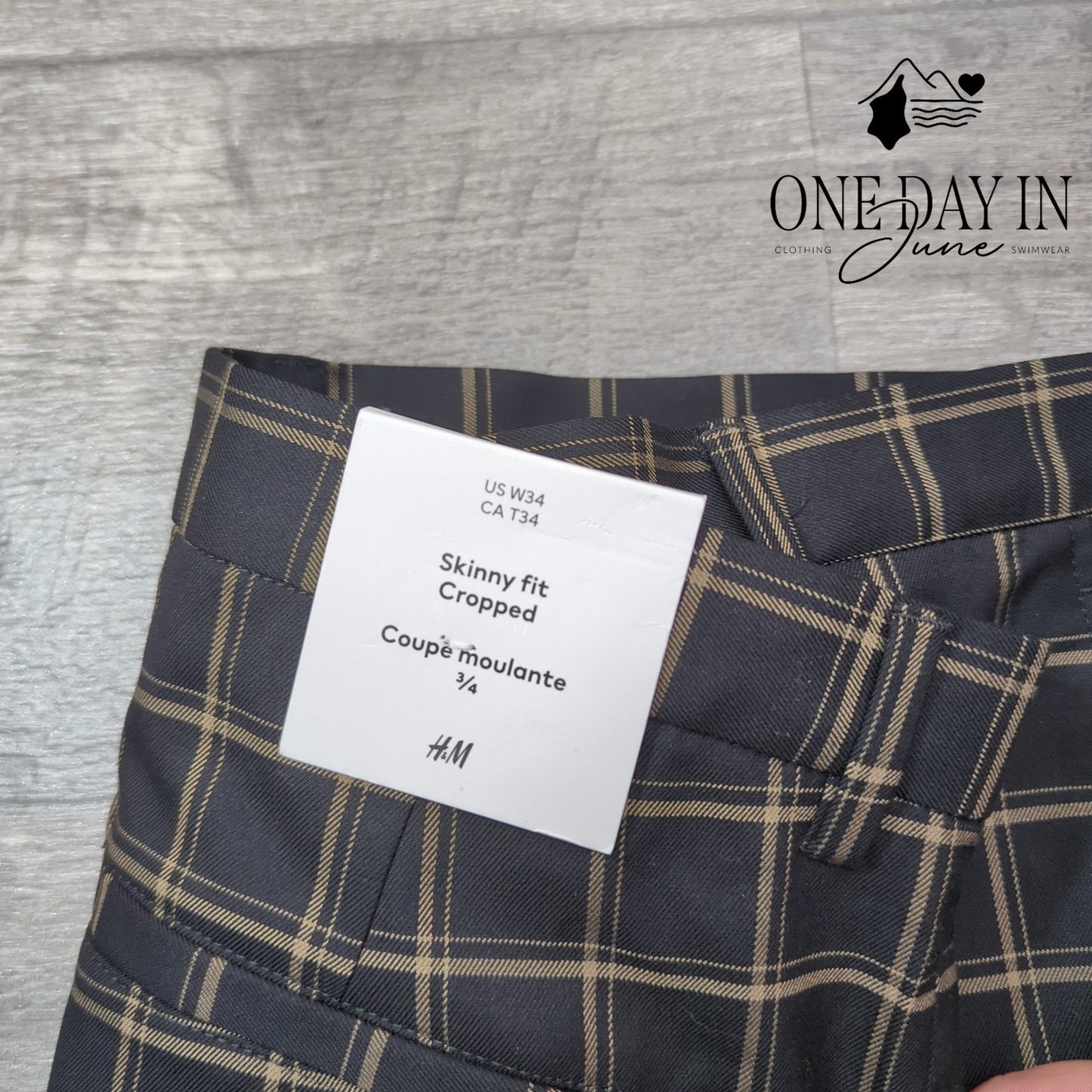 H&M Skinny Fit Cropped Pants Size 34