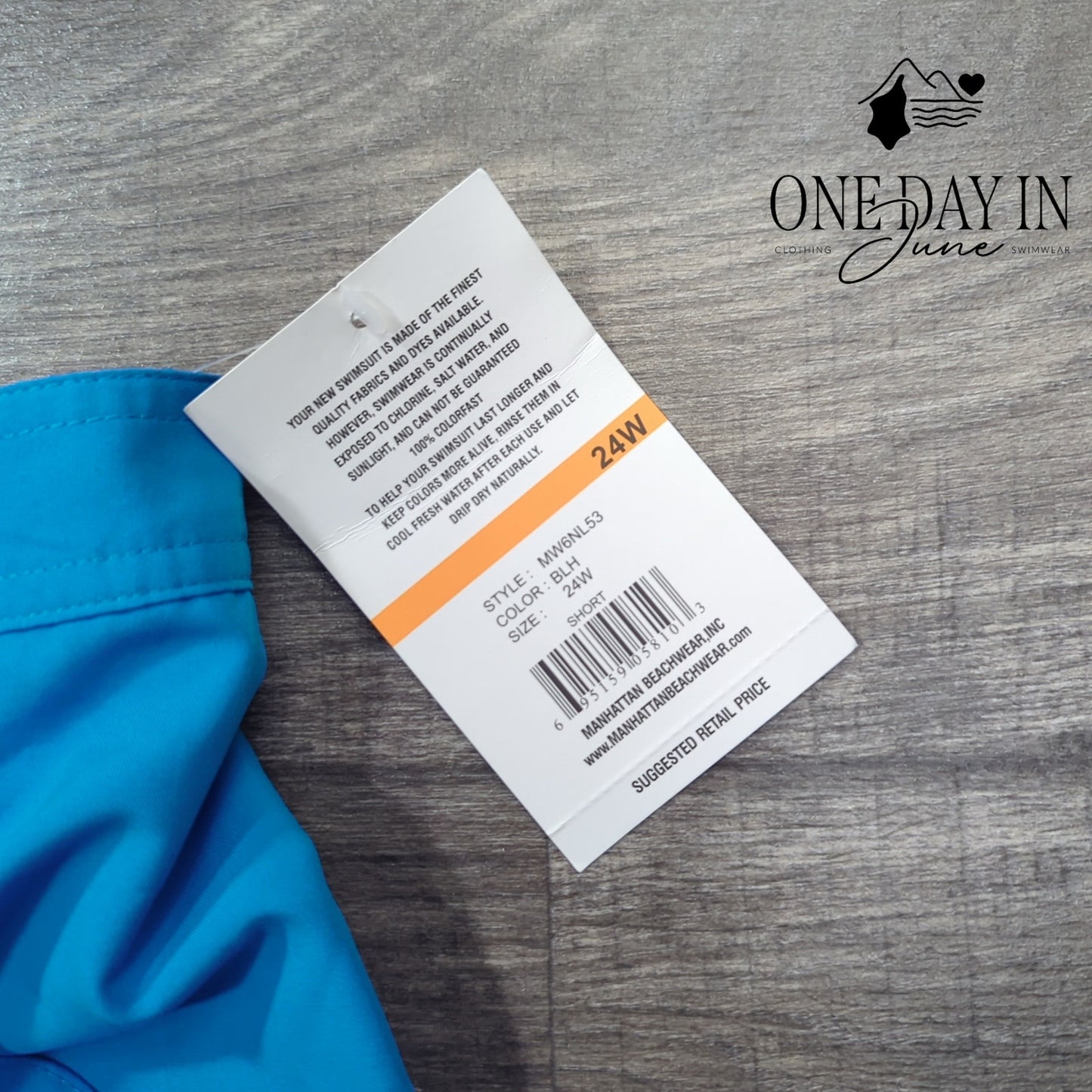 Maxine of Hollywood Plus Size Lined Swim Shorts Size 24W