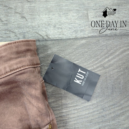 Kut from the Kloth Plus Size High Rise Rsse Ankle Straight Leg Jeans Size 24W