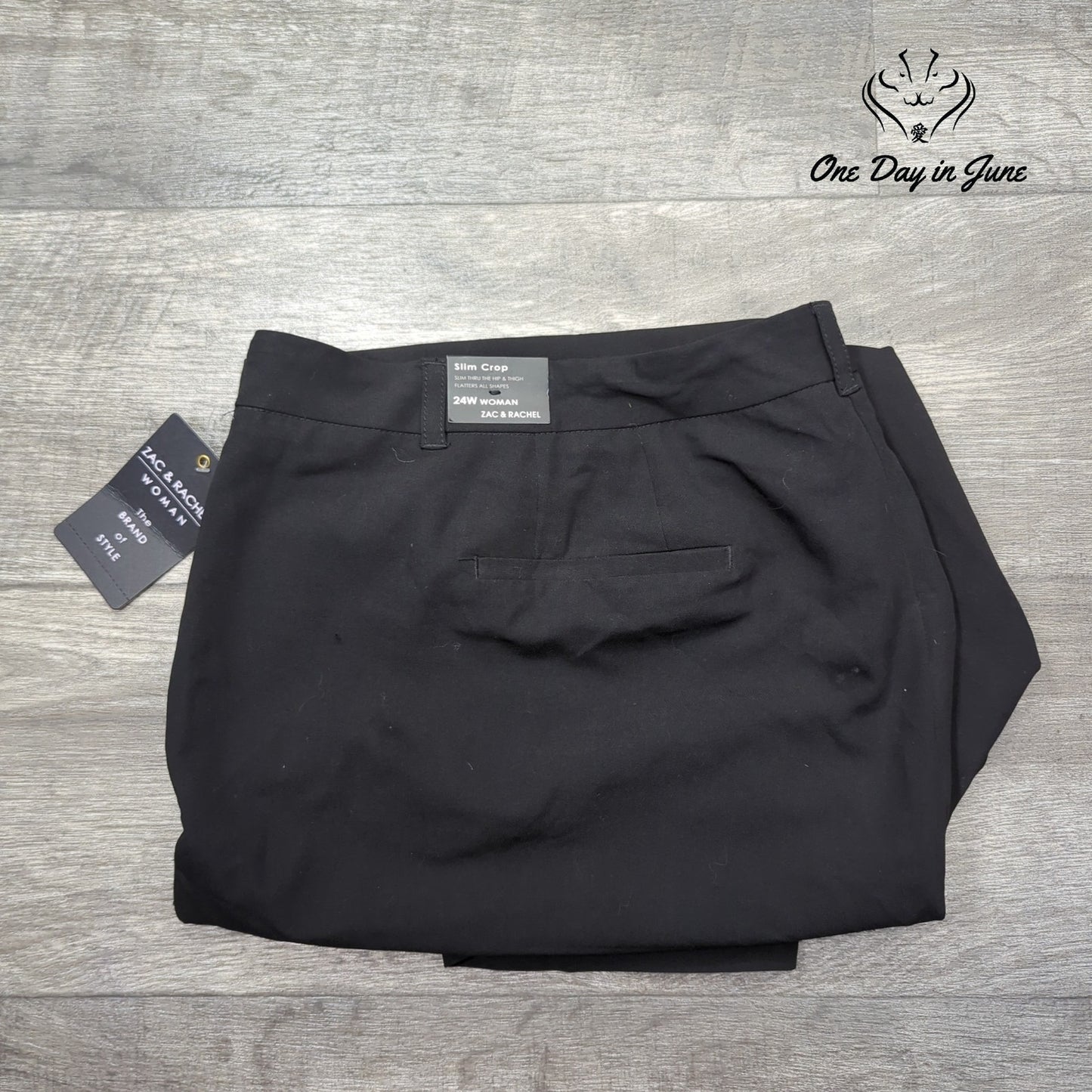 Zac & Rachel Plus Size Slim Crop Pants Size 24W