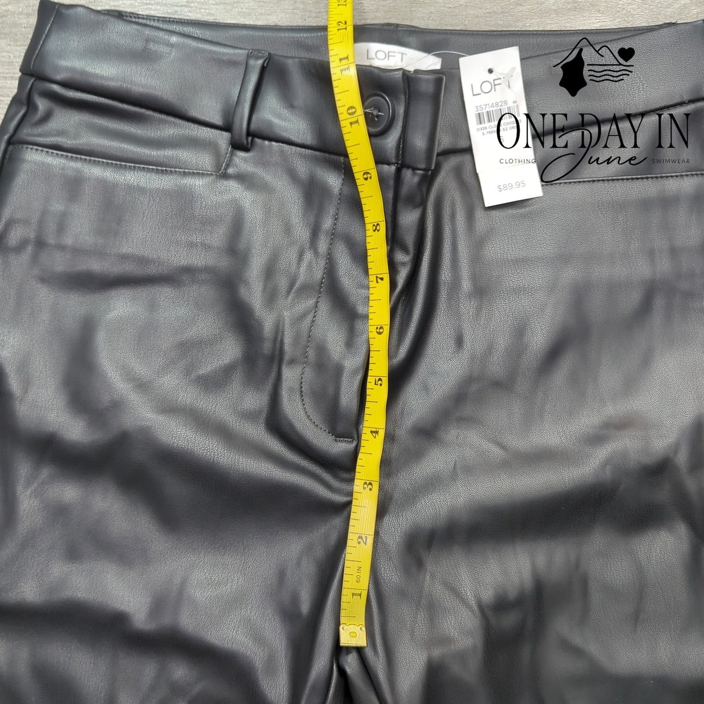 Loft Faux Leather Skinny Pants Size 6