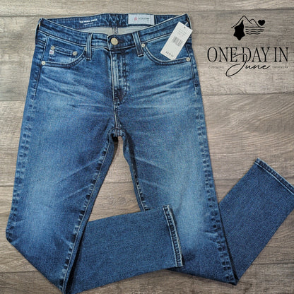 AG Adriano Goldschmied The Prima Ankle Cigarette Jeans Blue NWT Size 4 (27)
