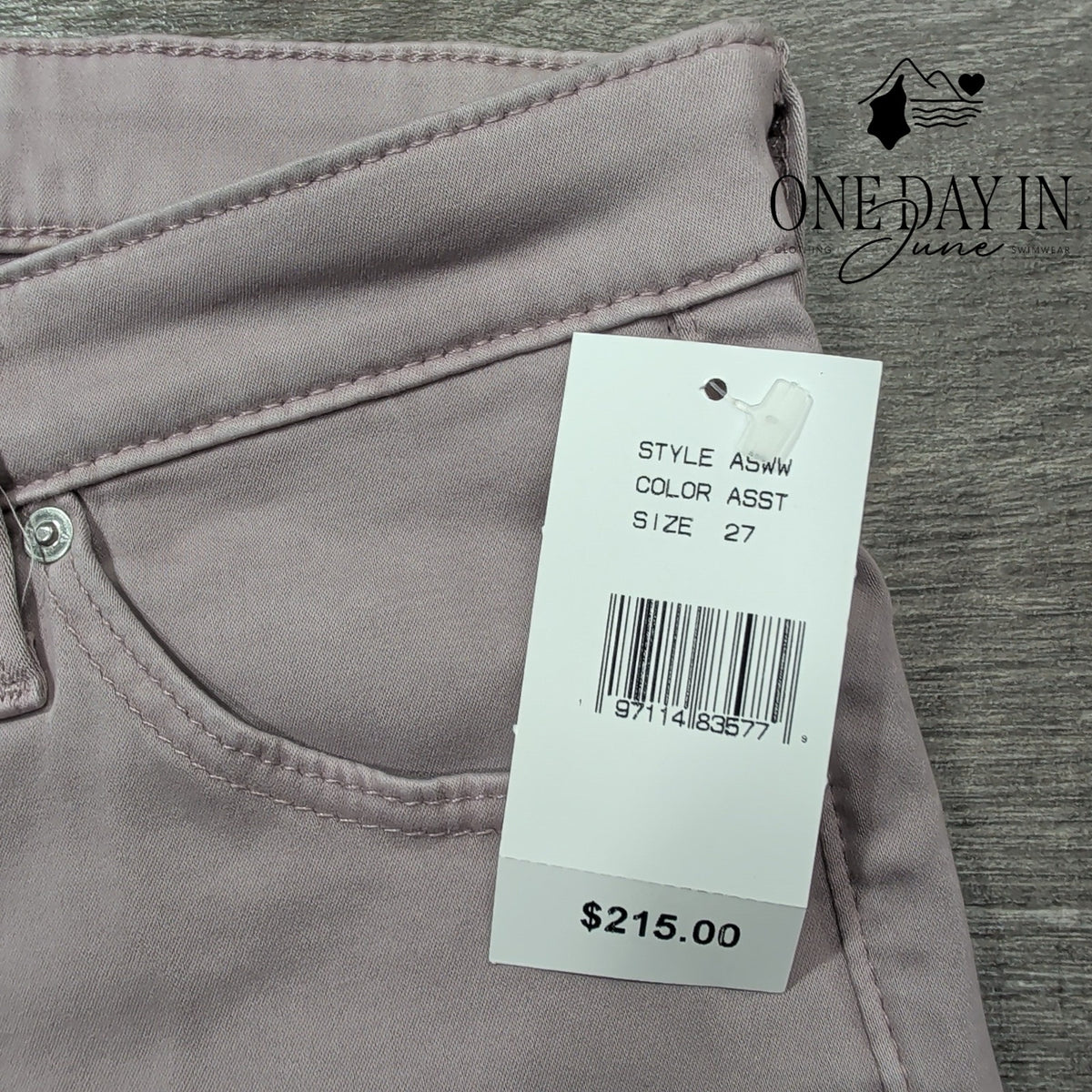 AG Adriano Goldschmied The Prima Mid Rise Cigarette Jeans Pink NWT Size 4 (27)