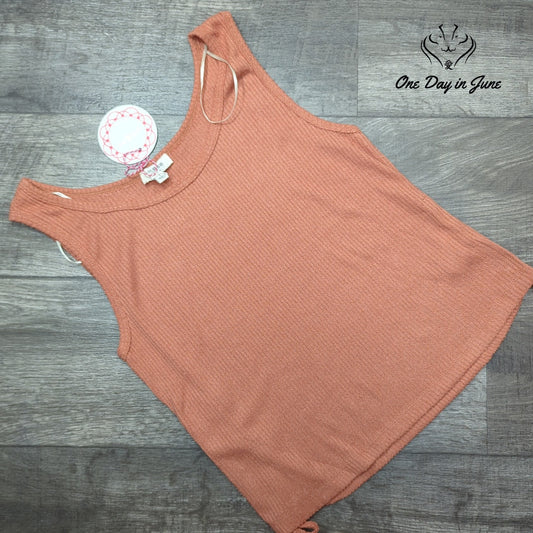 Umgee Ribbed Tank Top Size L