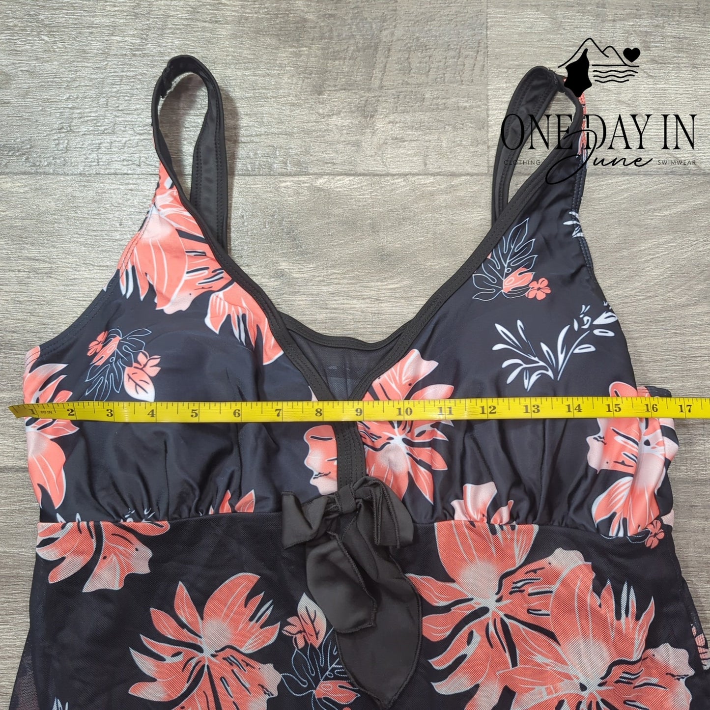 CharmLeaks One Piece Mesh Swimdress Swimsuit Size XL