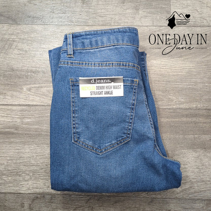 d.jeans High Waist Straight Ankle Jeans Size 6