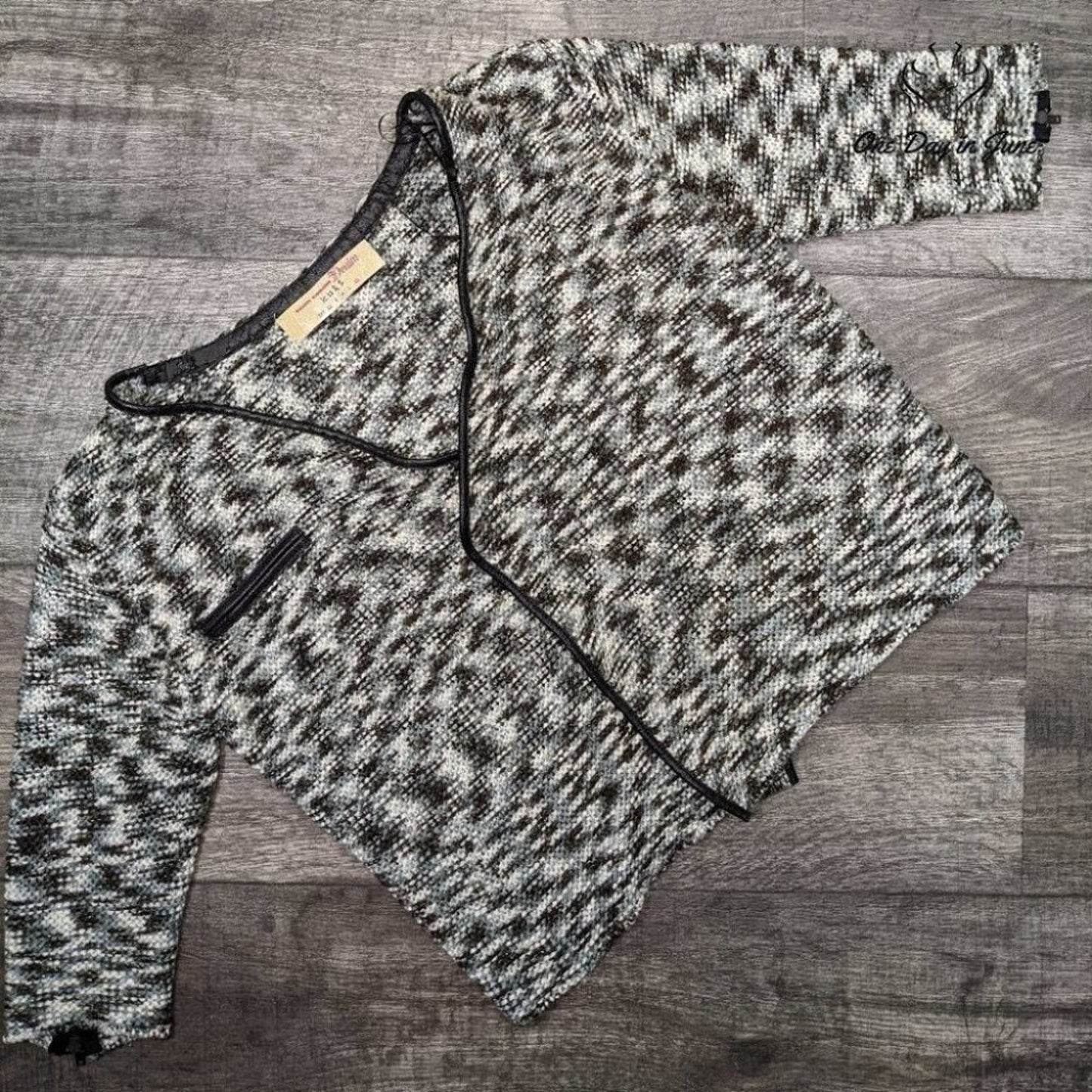 Tom Tailor Women's Knit 3/4 Sleeve Cardigan Sweater Size M