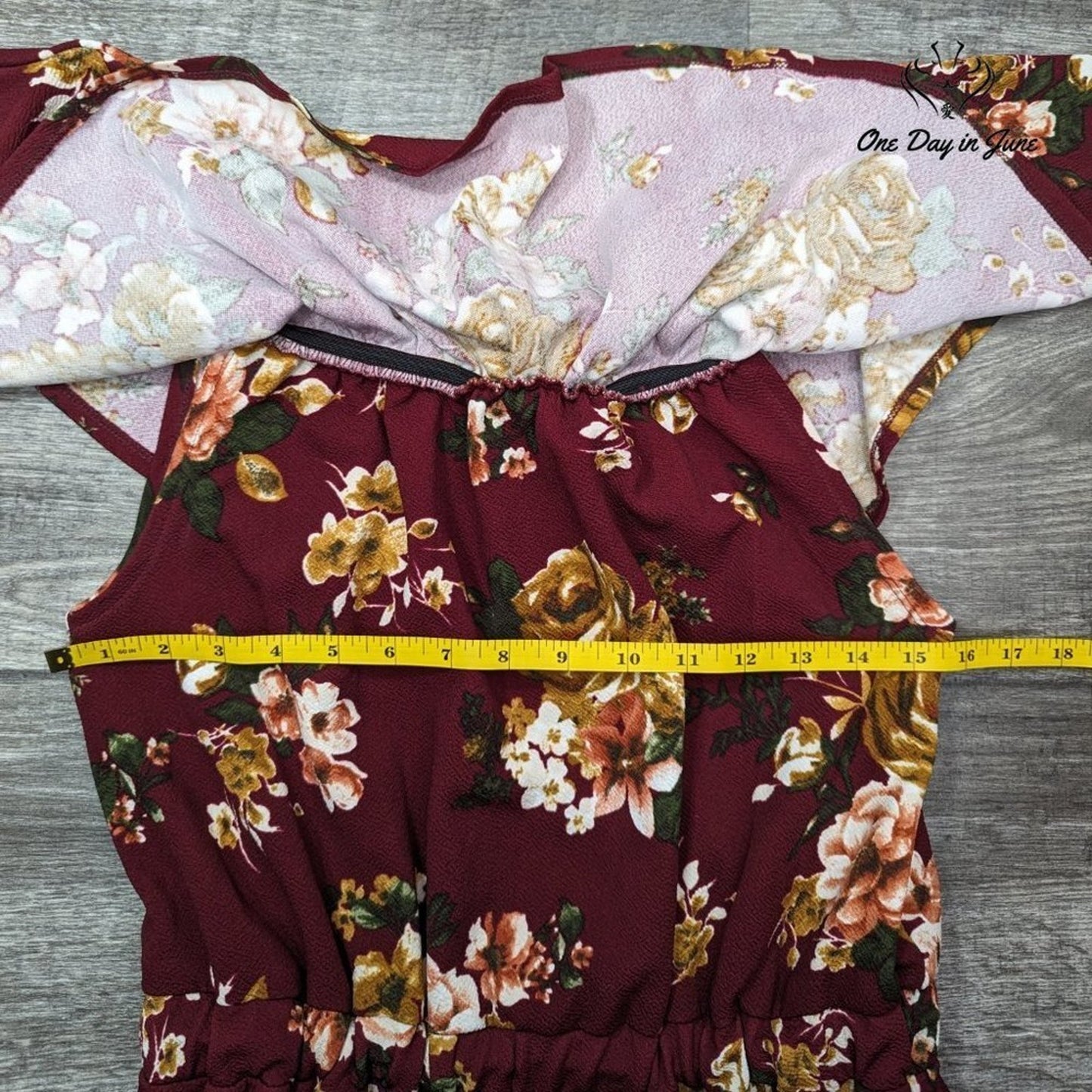 Altar'd State Off Shoulder Floral Jumpsuit Size M