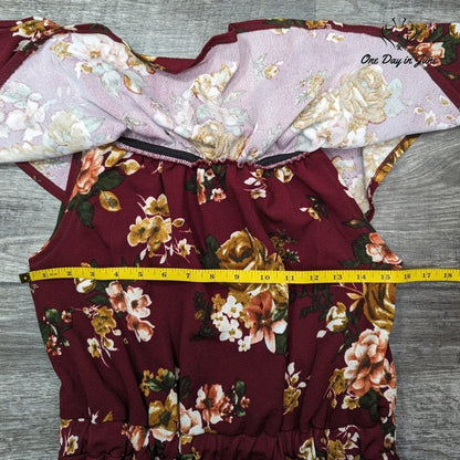 Altar'd State Off Shoulder Floral Jumpsuit Size M