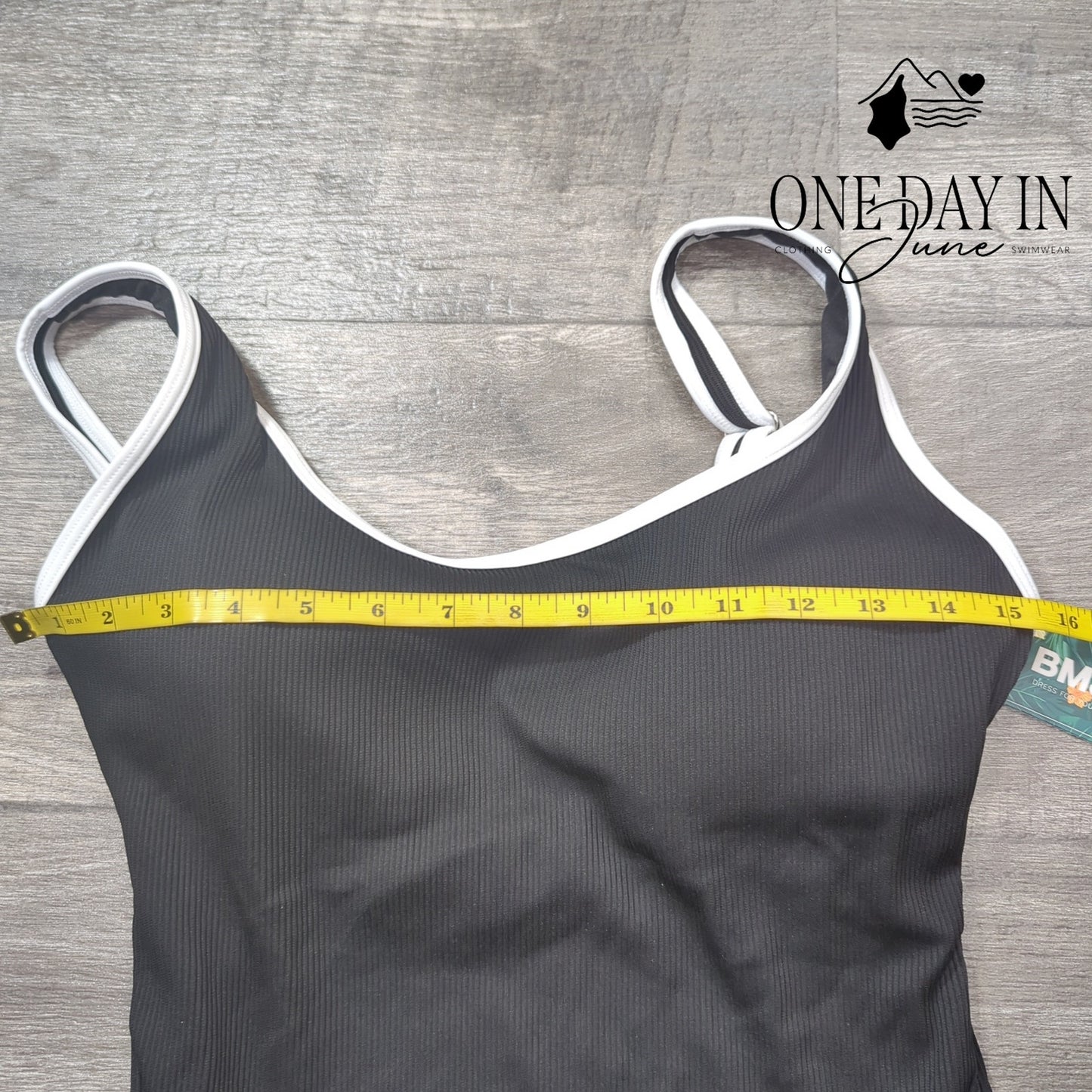 Blooming Jelly Ribbed One Piece Swimsuit Size L