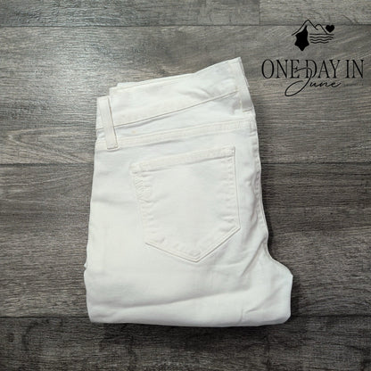Paige Skyline Ankle Peg Skinny Jeans Optic White NWT Size 2 (26)
