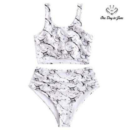 Zaful Scoop Neck Tie Knot Bikini Size XL