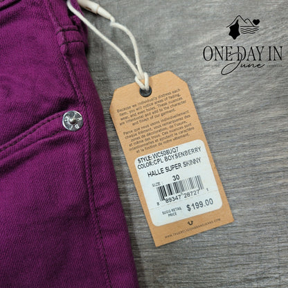 True Religion Halle Mid Rise Crop Leg Skinny Jeans Size 10 (30)