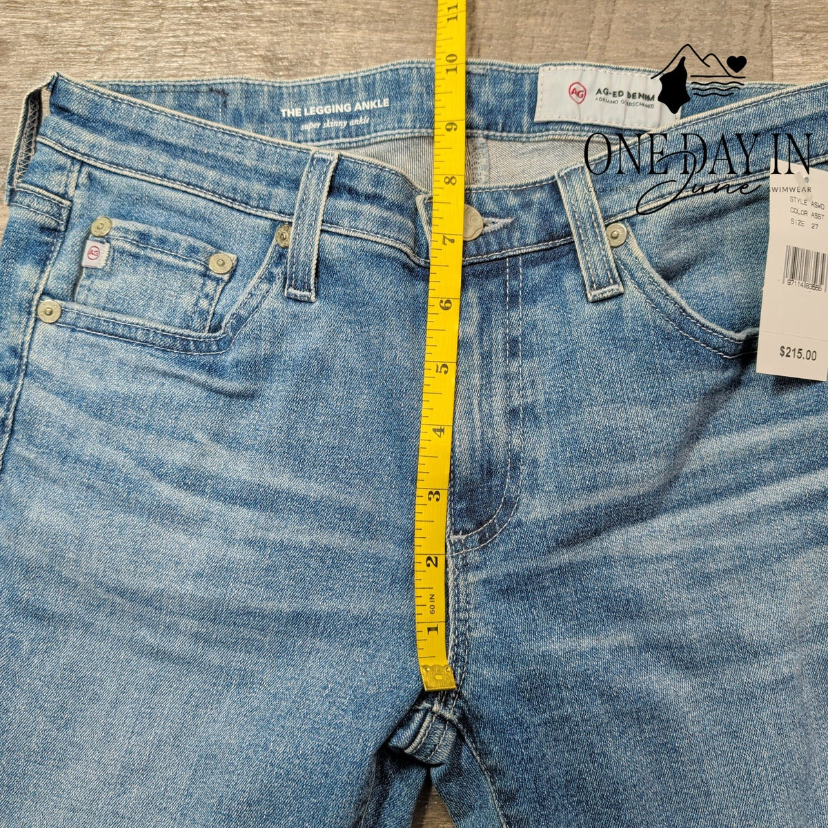 AG Adriano Goldschmied The Legging Ankle Skinny Jeans Blue NWT Size 4 (27)