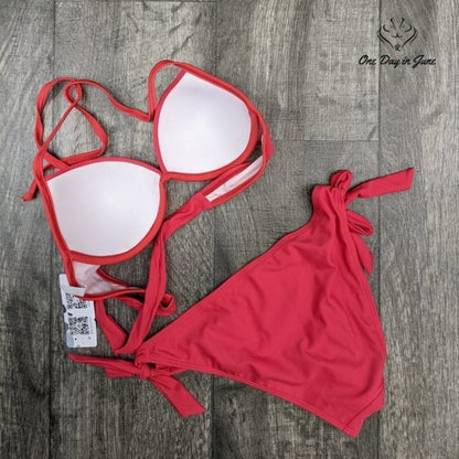 Beautyin Halter Underwire Bikini Size S