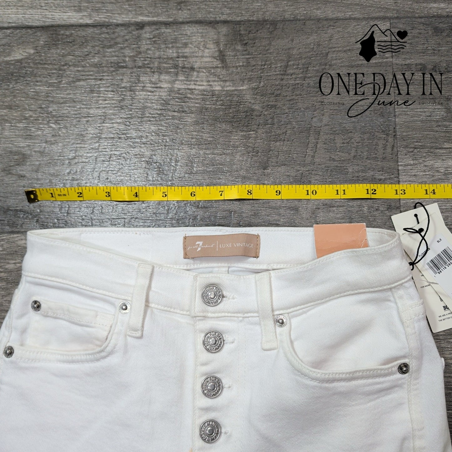 7 For All Mankind High Waist Crop Jeans Size 0 (25)