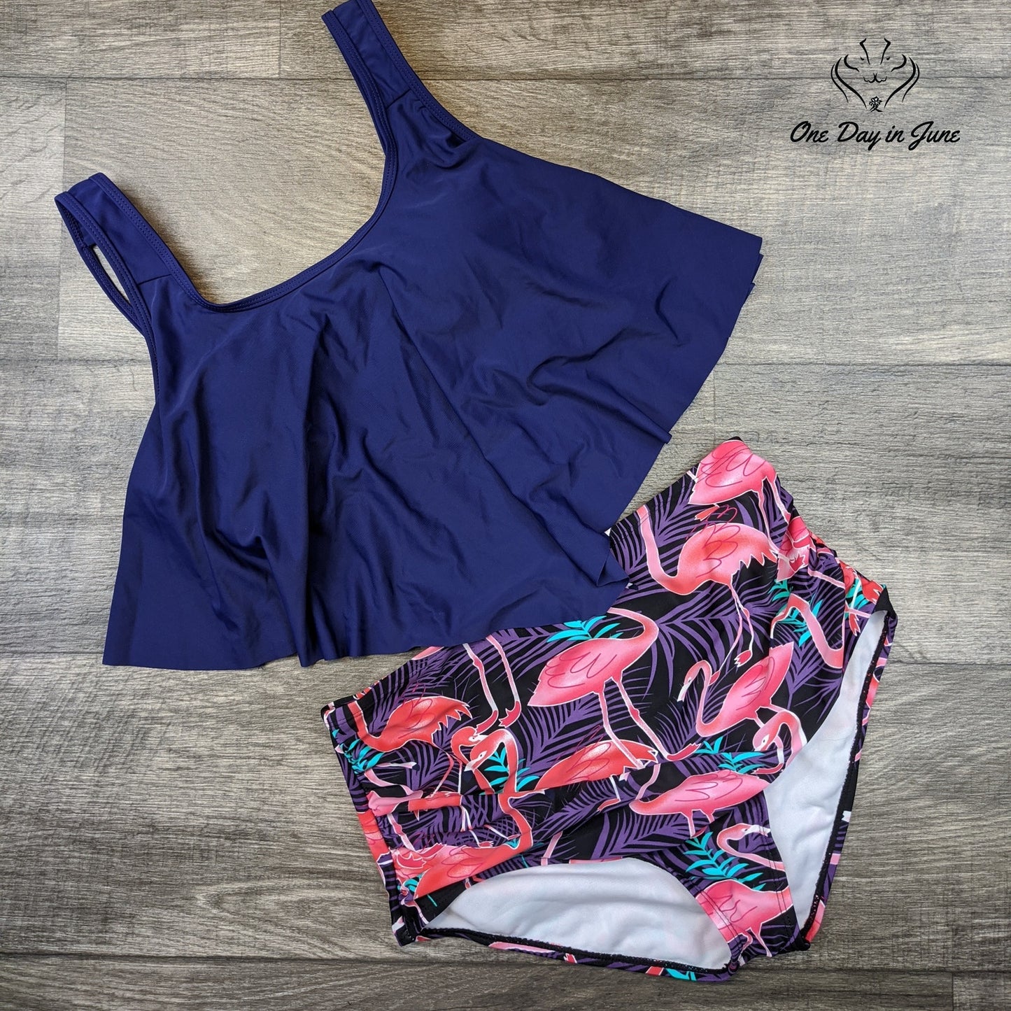 Adisputent High Waisted Flounce Vintage Bikini Size M