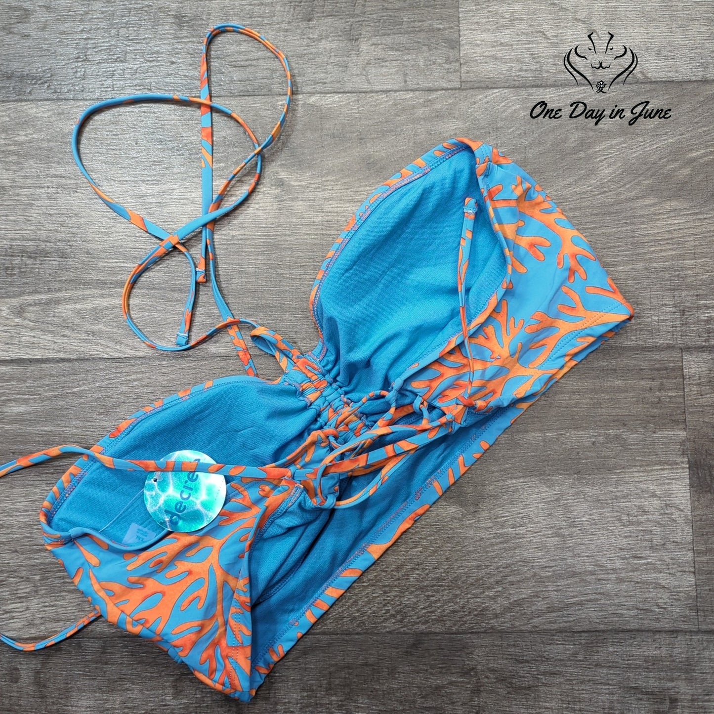 Decree Bandeau Bikini Top Size XXL