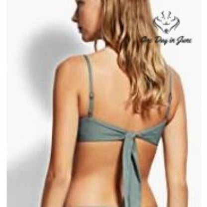 Seafolly Ring Bralette Sash Front Bikini Top Size 2