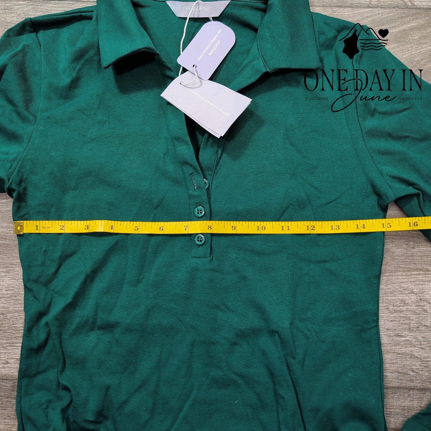 Mangopop Long Sleeve Bodysuit Size L