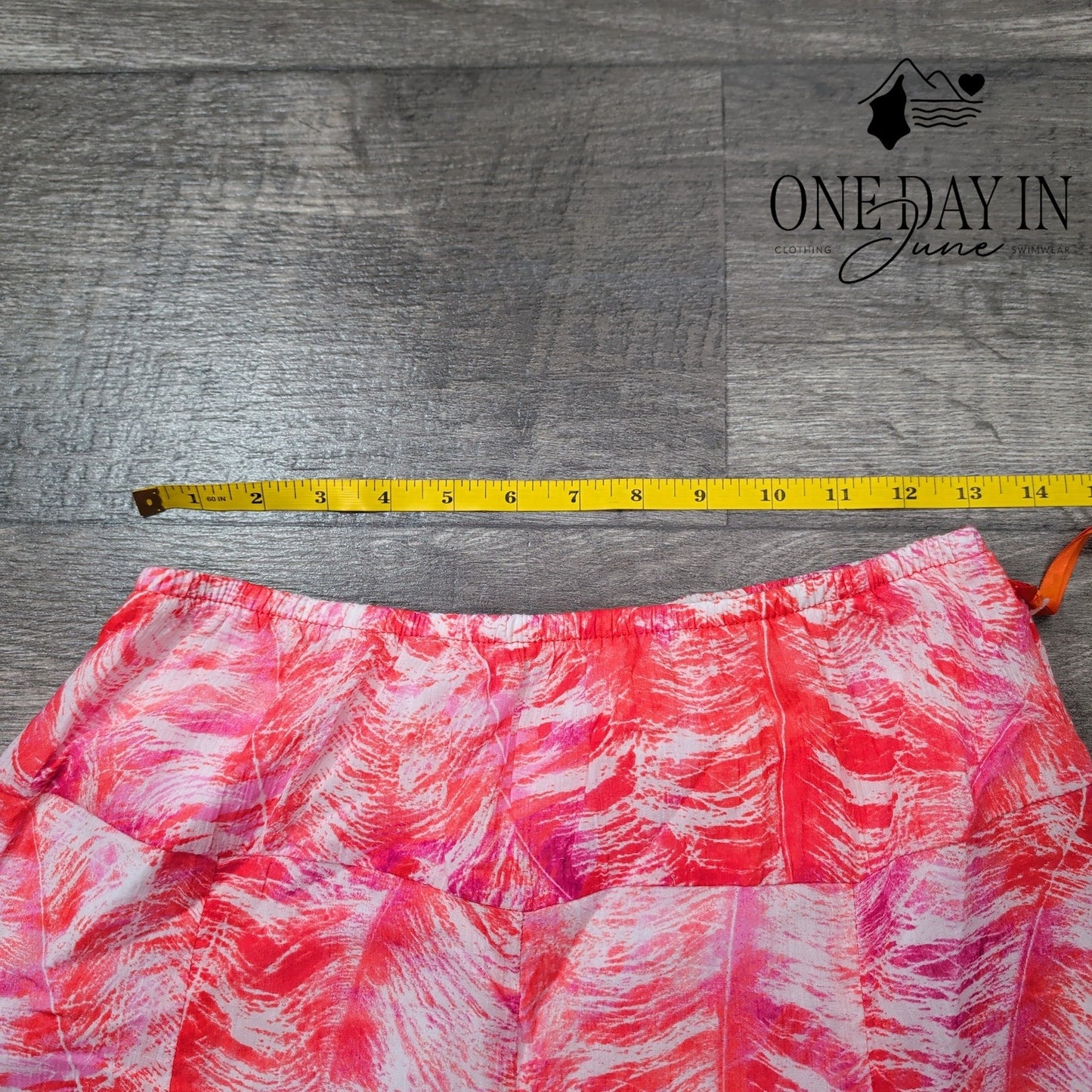 Hearts of Palm High Waist Midi Skirt Size 8