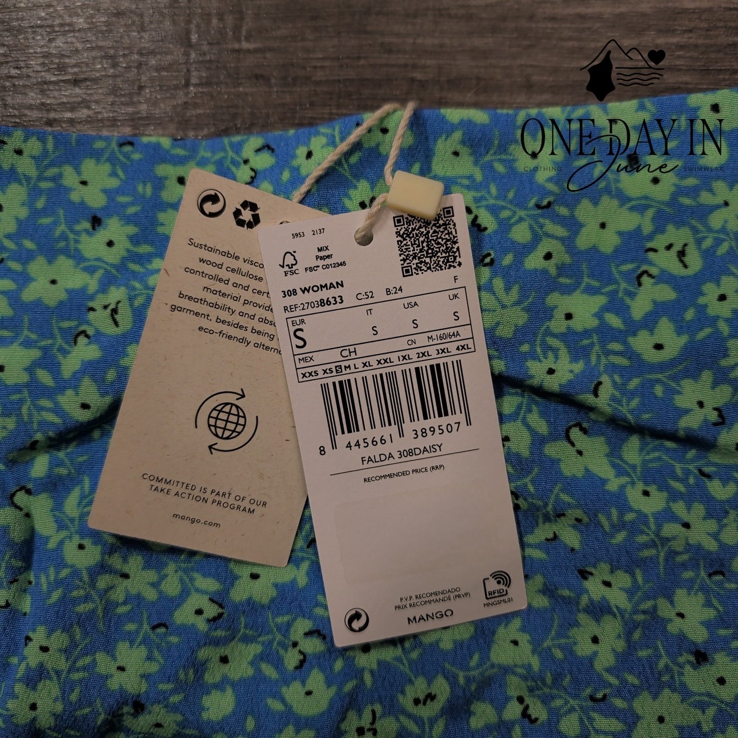 MNG Floral Mini Skirt Size S