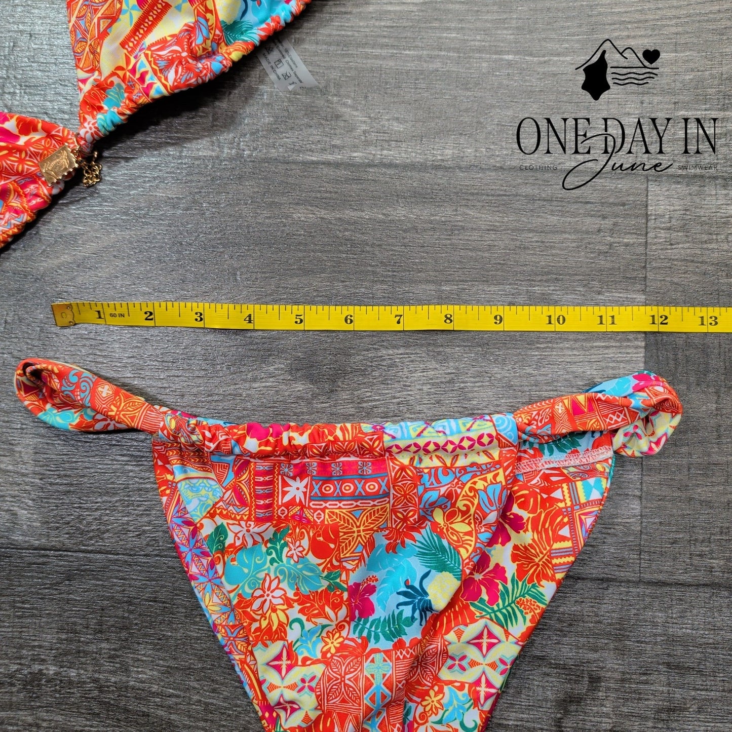 RoseSeek Adjustable Triangle Bikini Swimsuit Size S
