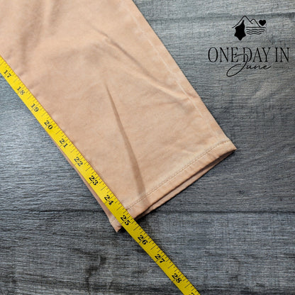 AG Adriano Goldschmied Prima Crop Cigarette Jeans Peach Pink NWT Size 4 (27)