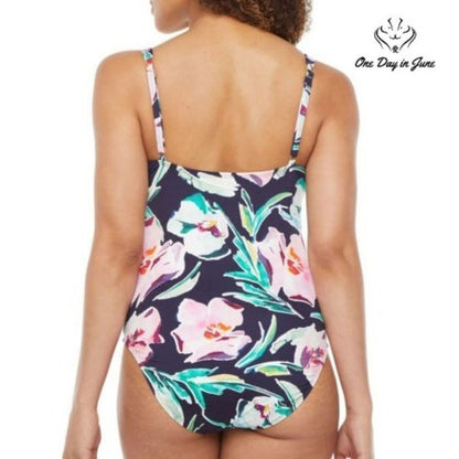 Liz Claiborne Floral One Piece Size 8