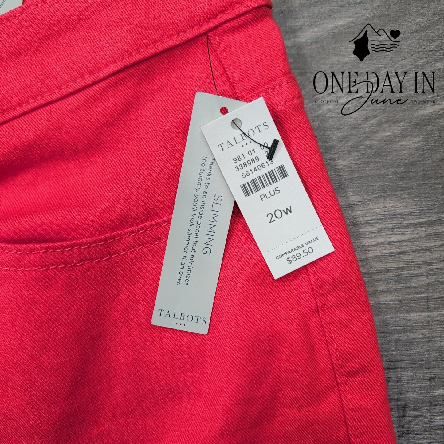 Talbots Plus Size Pedal Pusher Jeans Size 20W