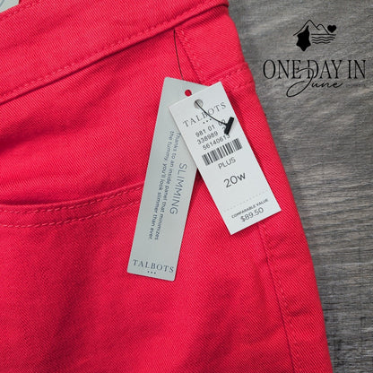 Talbots Plus Size Pedal Pusher Jeans Size 20W